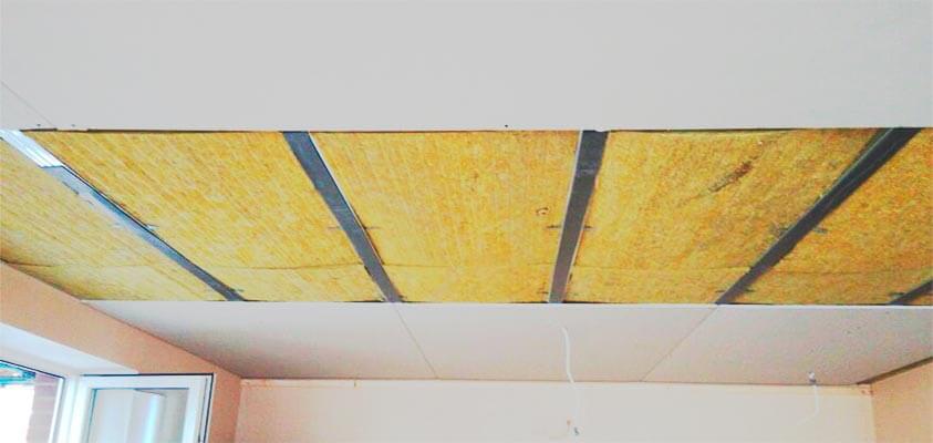 Шумоизоляция потолка под натяжной потолок